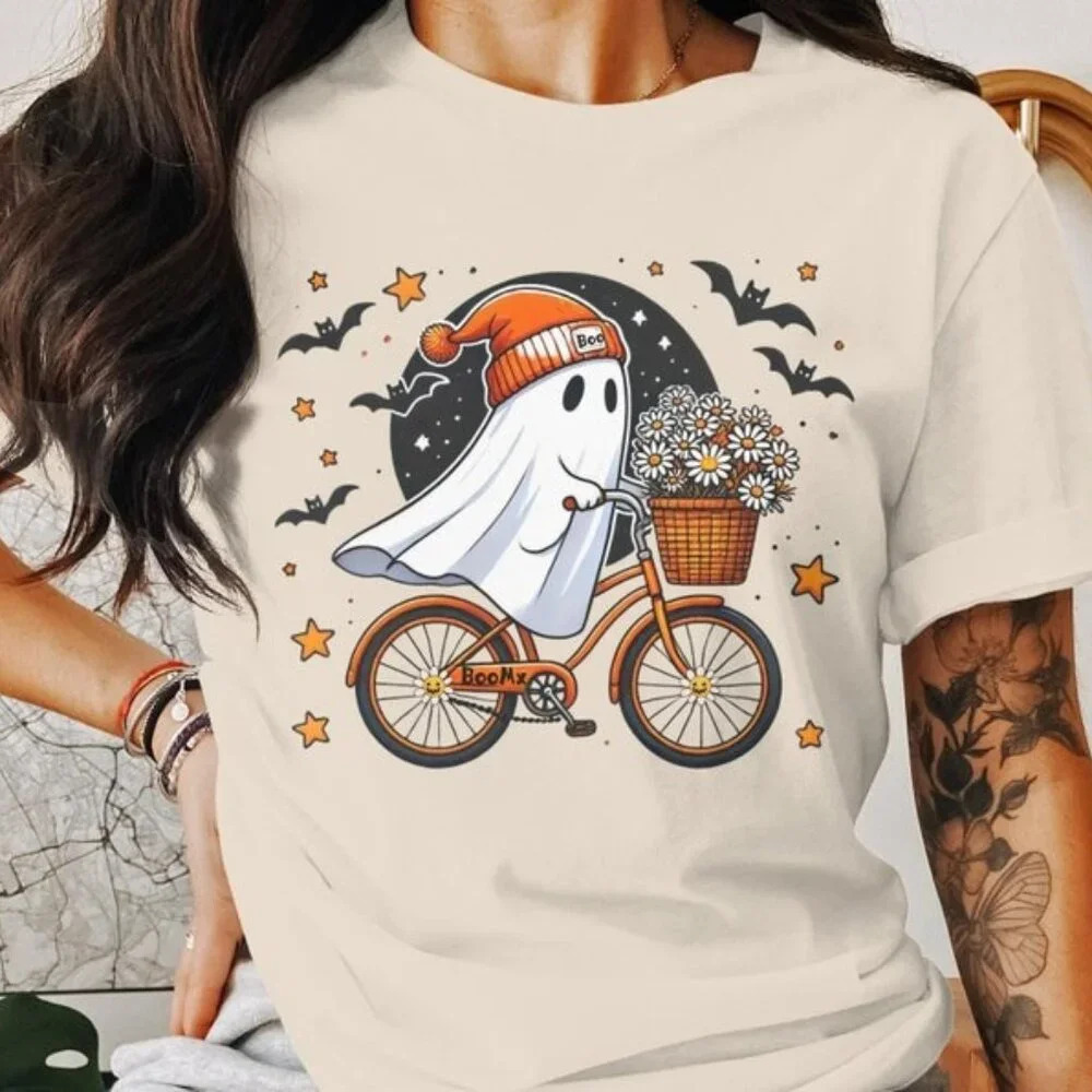 Ghost Shirt Cute Ghost Shirt Womens  Shirt Cute Fall Shirt